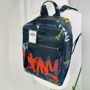🔖🎒NWT DKNY GiGi Graffiti Backpack! Original packaging too. Great gift! 🎒🔖